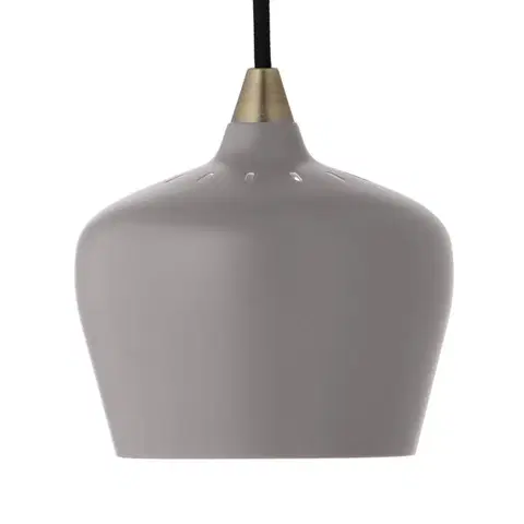 Závesné svietidlá FRANDSEN FRANDSEN Cohen závesná lampa Ø 16 cm sivá matná