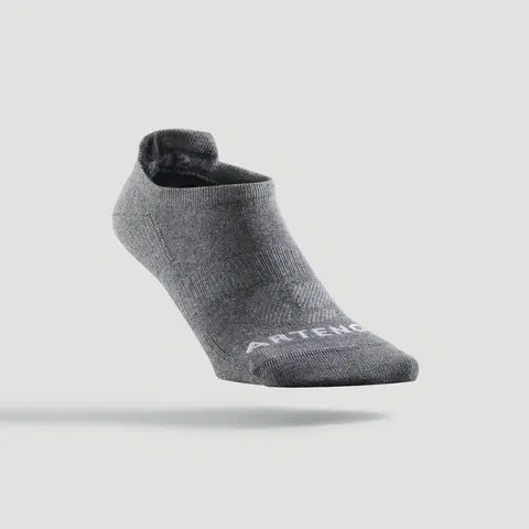 bedminton Športové ponožky RS 160 nízke 3 páry sivé