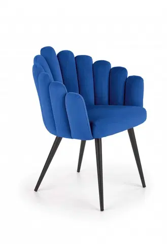 Jedálenské stoličky a kreslá Jedálenské kreslo K410 Halmar Modrá