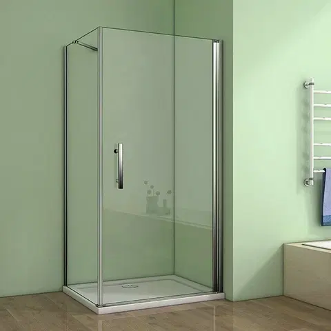 Sprchovacie kúty H K - Obdĺžnikový sprchovací kút MELODY D1 100x90 cm s jednokrídlovými dverami vrátane sprchovej vaničky z liateho mramoru SE-MELODYD110090/SE-THOR-10090