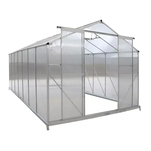 Záhradné skleníky Záhradný skleník, polykarbonát, 252x496x195 cm, KACEN TYP 7