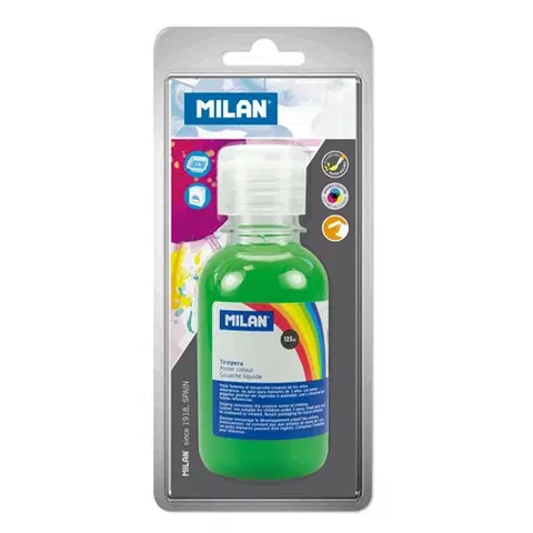 Kreatívne a výtvarné hračky MILAN - Temperová farba 125 ml zelená - blister