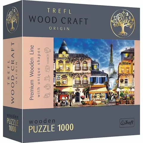 Hračky puzzle TREFL - Drevené puzzle 1000 - Francúzska alej