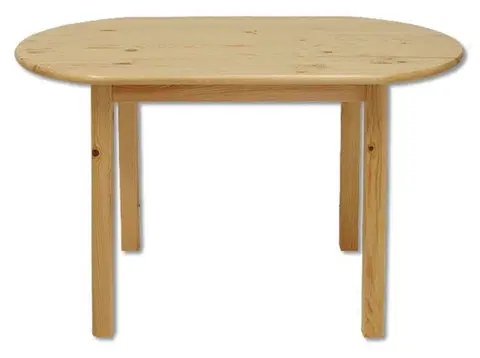 Jedálenské stoly ST106 Jedálenský stôl 115 cm, prírodná borovica