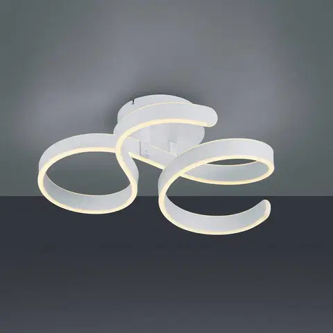 Stropné svietidlá Trio Lighting Stropné LED svietidlo Francis, biele matné