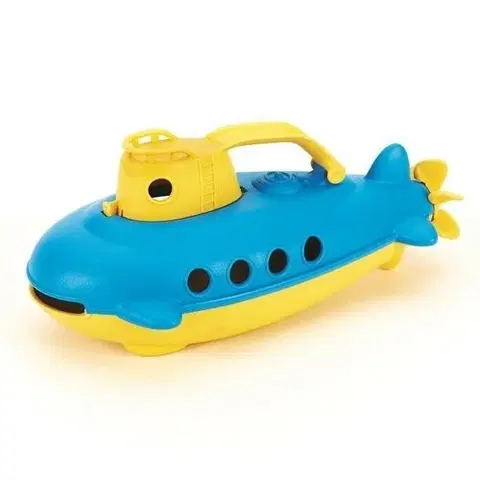 Hračky do vody Green Toys Ponorka žlutá rukojeť