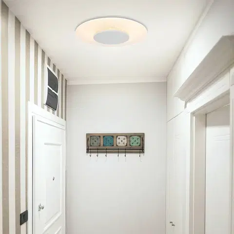 Stropné svietidlá Steinhauer LED stropné svietidlo Lido, biele, Ø 36 cm