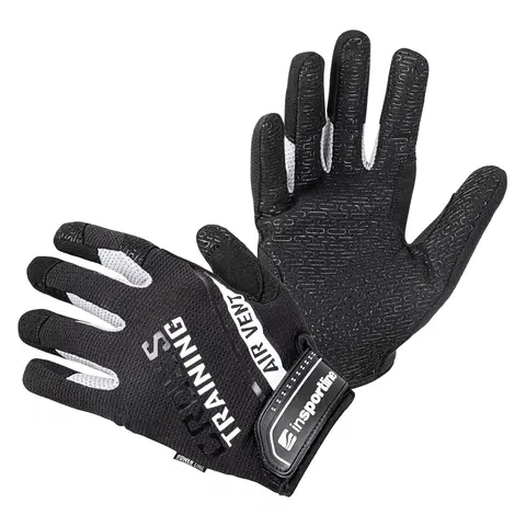 Fitness rukavice Fitness rukavice inSPORTline Taladaro čierno-biela - S