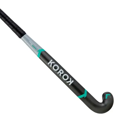 hokej Hokejka FH530 na pozemný hokej pre pokročilých s 30 % karbónu sivo-tyrkysová