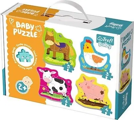 Hračky puzzle TREFL - Puzzle baby classic zvieratká na farme