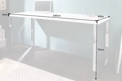 Pracovné stoly Písací stôl ASTERIOS Dekorhome 140x60 cm