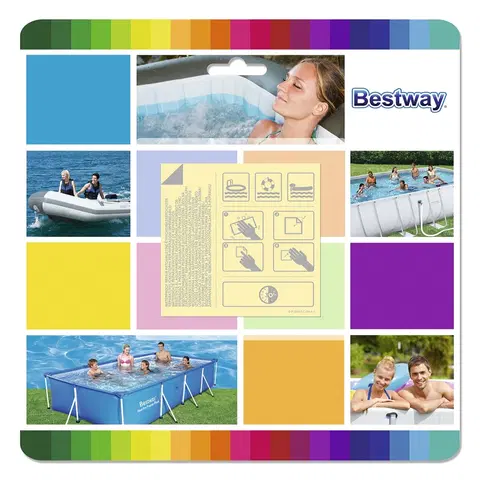 Príslušenstvo k bazénom BESTWAY 62091 súprava záplat na bazén (10 ks)