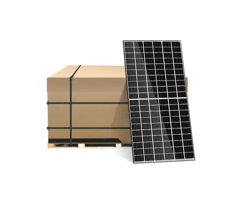Fotovoltaické a solárne panely Raylyst Fotovoltaický solárny panel LEAPTON 410Wp čierny rám IP68 Half Cut - paleta 36 ks 