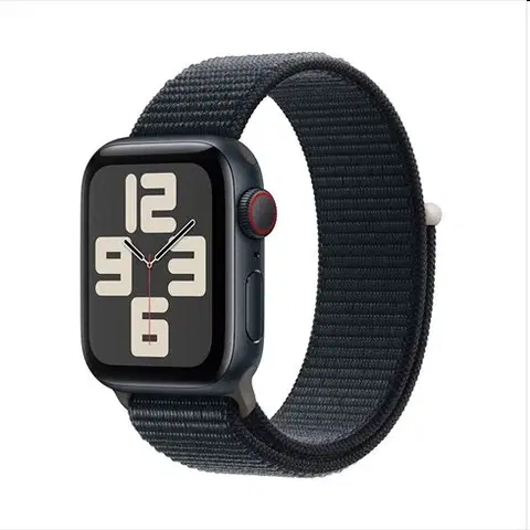 Inteligentné hodinky Apple Watch SE GPS + Cellular 40mm polnočná , hliníkové puzdro so športovým remienkom polnočná MRGE3QCA
