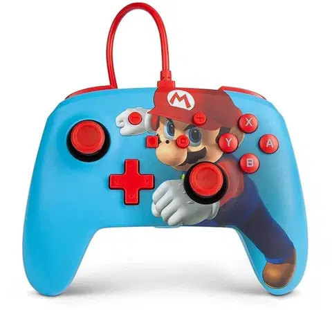 Príslušenstvo k herným konzolám Káblový ovládač PowerA Enhanced pre Nintendo Switch, Mario Punch 1518605-01