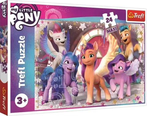 Hračky puzzle TREFL - Puzzle 24 Maxi - Radosť poníkov / My Little Pony