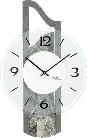 Hodiny Dizajnové nástenné hodiny 9680 AMS 42cm