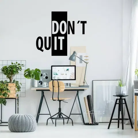 Nálepky na stenu Motivačná nálepka na stenu - Don´t quit, do it