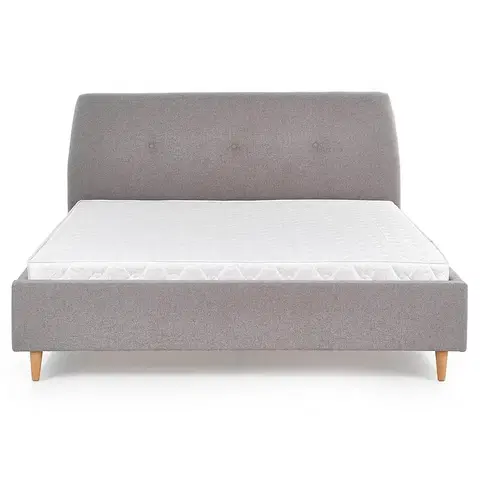 Dvojlôžkové postele Posteľ Doris 160 sivá/jelša