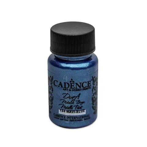 Hračky CADENCE - Farba akrylová Cadence D.Metalic, modrá, 50 ml