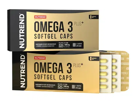 Vitamíny a minerály Omega 3 Plus Softgel Caps - Nutrend 120 kaps.