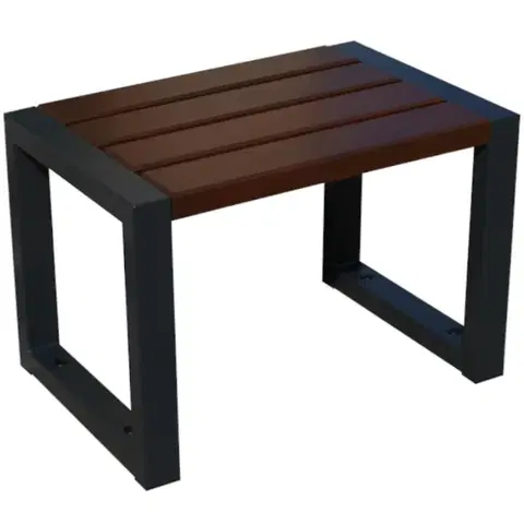 Záhradné drevené kreslá Moderná stolička bez operadla palisander