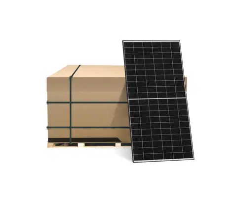 Fotovoltaické a solárne panely JA SOLAR Fotovoltaický solárny panel JA SOLAR 380Wp čierny rám IP68 Half Cut- paleta 31 ks 