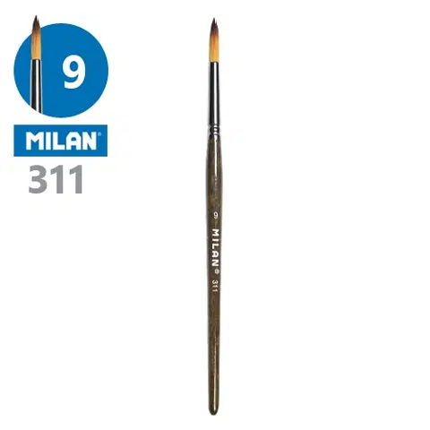 Hračky MILAN - Štetec guľatý č. 9 - 311