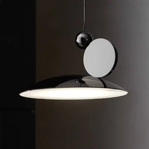 Závesné svietidlá Carpyen Závesné svietidlo LED Equilibrium Ø 18 cm čierna/niklová