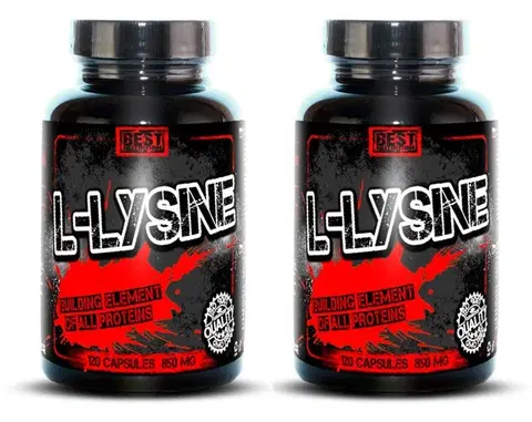 Lyzín 1+1 Zadarmo: L-Lysine od Best Nutrition 120 kaps. + 120 kaps.