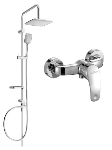 Sprchy a sprchové panely MEXEN/S - Sven sprchový stĺp vrátane sprchovej batérie Fabia, chróm 746540262-00