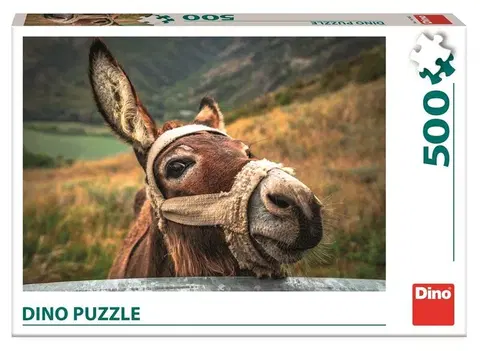 Hračky puzzle DINOTOYS - OSLÍK 500 Puzzle