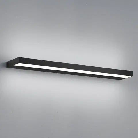 Nástenné svietidlá Helestra Nástenné svietidlo LED Helestra Slate, matná čierna 60 cm