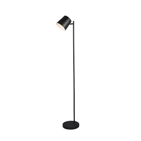 Stojace lampy Stojacia lampa čierna nabíjateľná vrátane 4-stupňovej LED stmievateľnej - Mateo