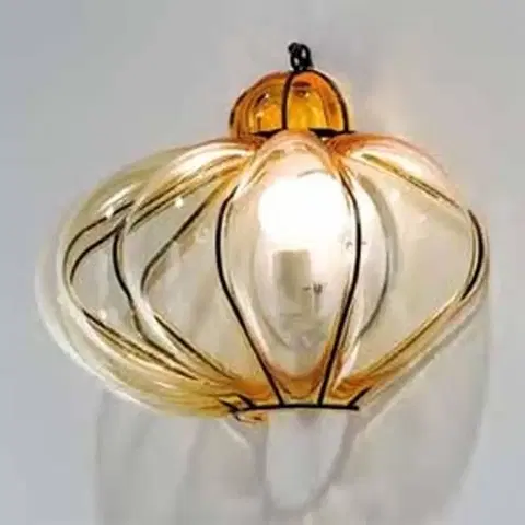 Nástenné svietidlá Siru Nástenné svietidlo SULTANO z muránskeho skla 33 cm