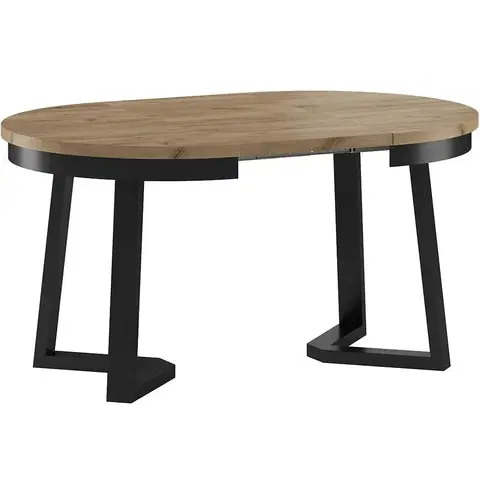 Stoly v podkrovnom štýle Rozkladací stôl ST-17 100/150x100cm dub wotan