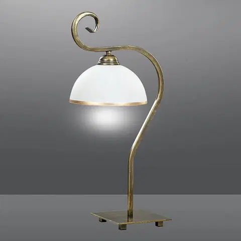 Stolové lampy EMIBIG LIGHTING Stolná lampa Wivara LN1 v klasickom dizajne zlatá