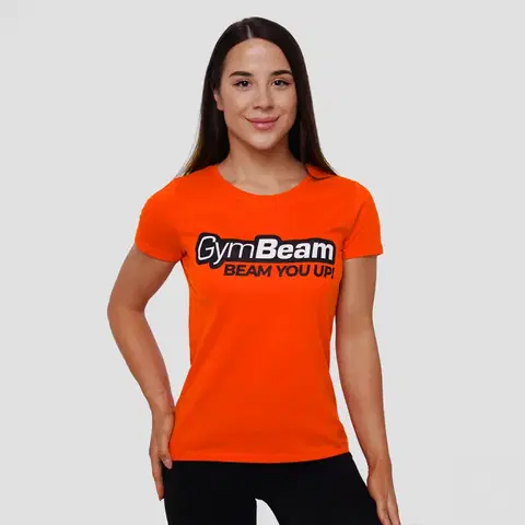 Tričká a tielka GymBeam Dámske Tričko Beam Orange  LL