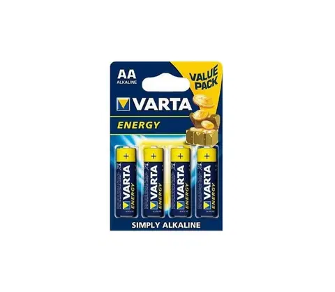 Predlžovacie káble VARTA Varta 4106 - 4 ks Alkalická batéria ENERGY AA 1,5V 