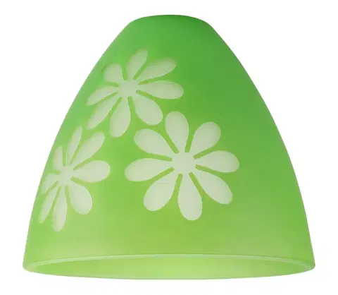 Lampy  Náhradné sklo GARDEN E27 pr. 23 cm zelená 