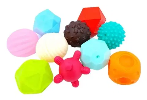 Náučné hračky MEGA CREATIVE - HUANGER Sada senzorických loptičiek 10ks