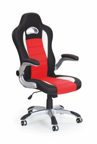 Kancelárske stoličky HALMAR Lotus kancelárske kreslo s podrúčkami čierna / červená
