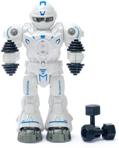 Hračky roboti EURO-TRADE - Robot kulturista s efektmi 27cm