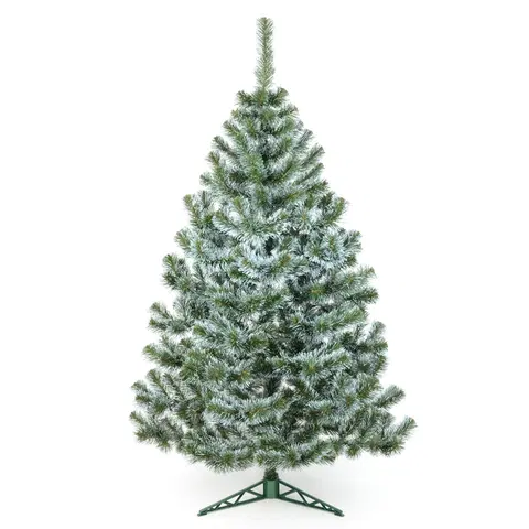 Vianočné stromčeky NABBI Christee 10 vianočný stromček 150 cm zelená / biela
