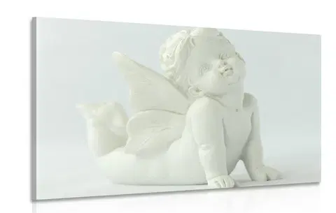 Obrazy anjelov Obraz roztomilá soška anjela