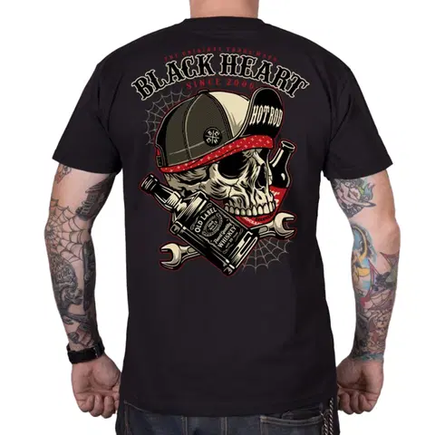 Pánske tričká Tričko BLACK HEART Commander čierna - 3XL