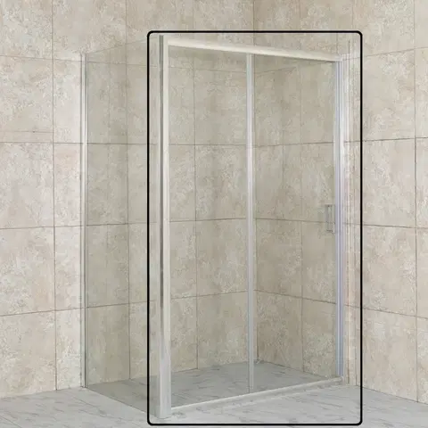 Sprchovacie kúty HOPA - Sprchové dvere do niky TREOS - FARBA rámu - Hliník leštený, Rozmer A - 100, Smer zatvárania - Univerzálny Ľavé / Pravé, Výplň - Číre bezpečnostné sklo - 6 mm OLBENW102710CC