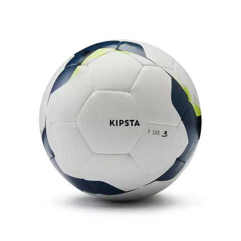 futbal Futbalová lopta F500 Hybride veľkosť 3 bielo-žltá