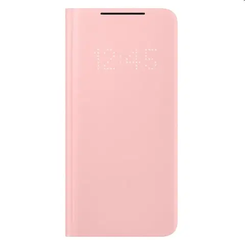 Puzdrá na mobilné telefóny Samsung LED View Cover S21 Plus, pink - OPENBOX (Rozbalený tovar s plnou zárukou) EF-NG996PPEGEE