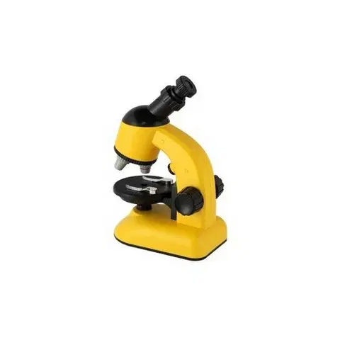 Drevené hračky Teddies Mikroskop s doplnkami plast 15cm na batérie so svetlom v krabici 23x29x12cm